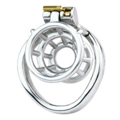 Open Ended Inverted Chastity Cage With Curved Ring1