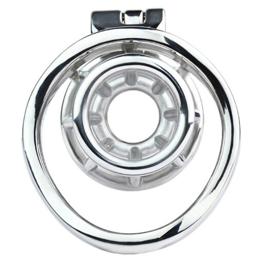 Open Ended Inverted Chastity Cage With Curved Ring2