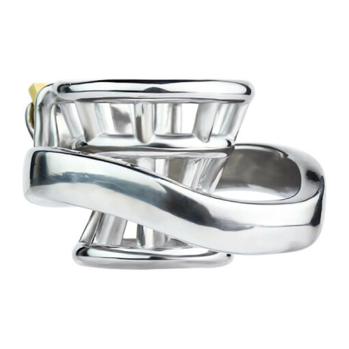 Open Ended Inverted Chastity Cage With Curved Ring3