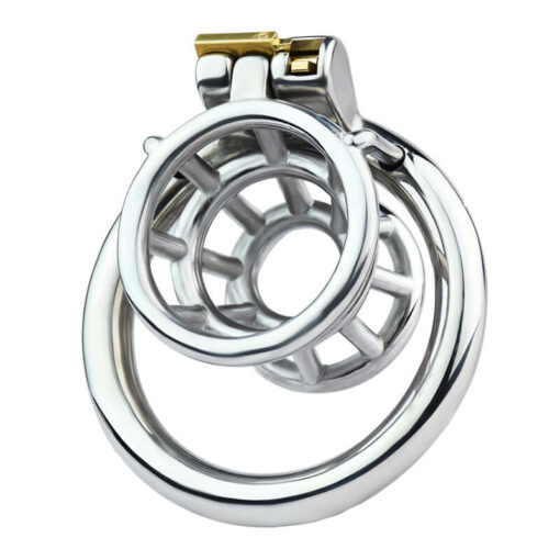 Open Ended Inverted Chastity Cage With Round Ring1