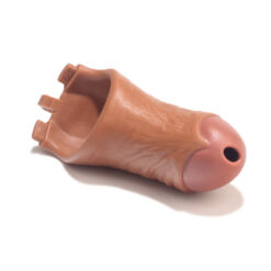 Realistic Flesh Penis Chastity Cage Body2