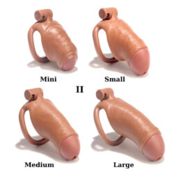 Realistic Flesh Penis Chastity Cage Version II