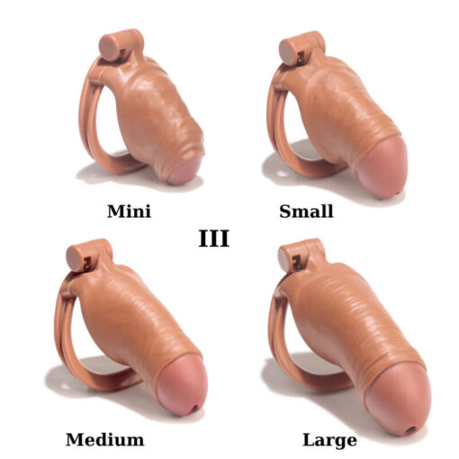 Realistic Flesh Penis Chastity Cage Version III