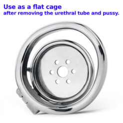 Realistic Pussy Flat Chastity Cage Flat Cage Only1