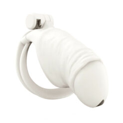 Realistic White Penis Chastity Cage Main1