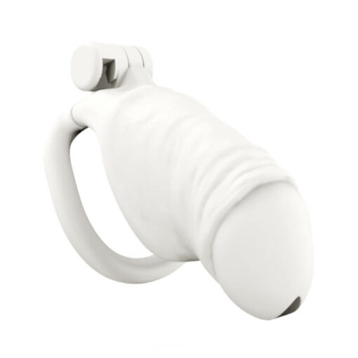 Realistic White Penis Chastity Cage Main4