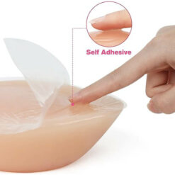 Self Adhesive Triangular Silicone Breast Forms Back Glue