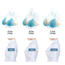 Tube Top Lightweight Breast Forms For Crossdressers Size Comparison