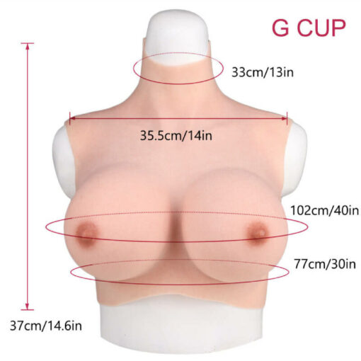 Silicone Teardrop Breast Plate G Cup