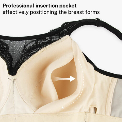 Wireless Insert Pocket Bra For ABC Cups Breast Forms Pocket