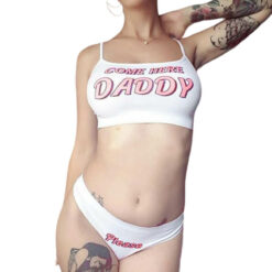 COME HERE DADDY Sissy Lingerie Set Model 1