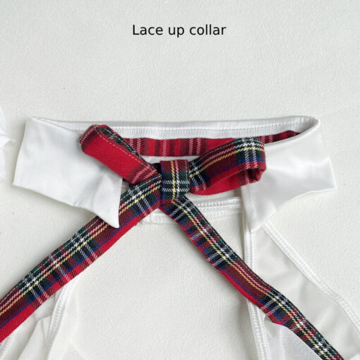 Naughty School Girl Outfit Bra & Skirt Costume Detail 1