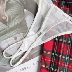 Naughty School Girl Outfit Bra & Skirt Costume Detail 3