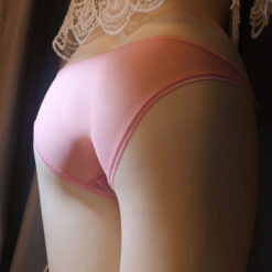 3 Rows 3 Hooks Fake Vagina Panties Pink Back