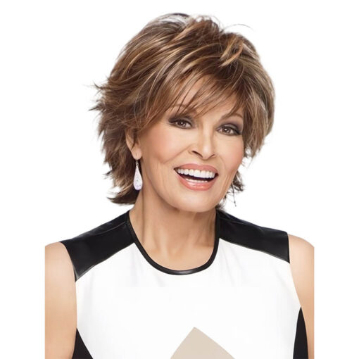 Ava Modern Messy Short Wig Golden Brown