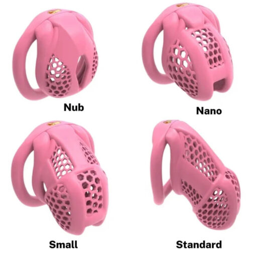 Beehive Cobra 3D Printed Chastity Cage With Mini Lock Group