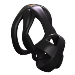 Cobra 3D Comfortable Chastity Cage Black Medium