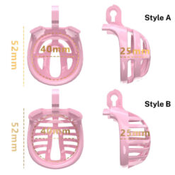 Grid Holes Breathable Chastity Cage Size