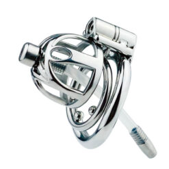 Keyless Anti-pullout Permalock Chastity Cage Side 1