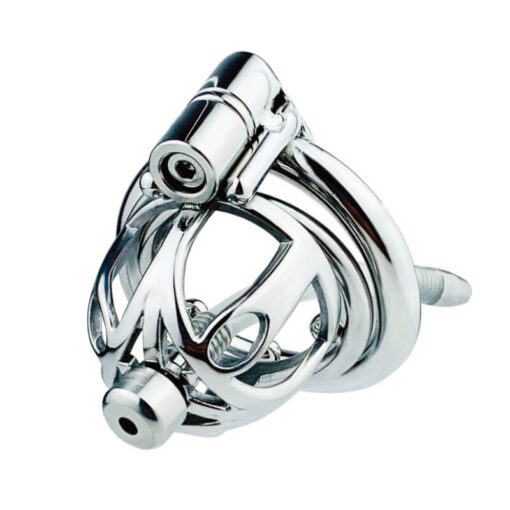 Keyless Anti-pullout Permalock Chastity Cage Side 4