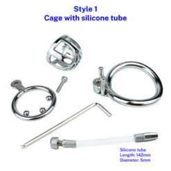 Keyless Anti-pullout Permalock Chastity Cage Style 1