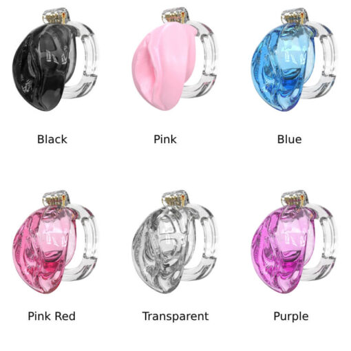 Pussy Lips Silicone Chastity Cage All Colour