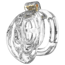 Pussy Lips Silicone Chastity Cage Transparent