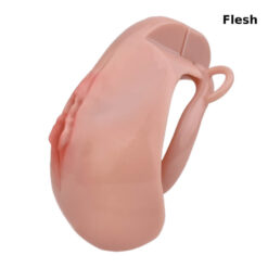 Realistic Vagina Shaped Sissy Chastity Cup Flesh Side 2