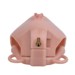 Realistic Vagina Shaped Sissy Chastity Cup Flesh Top