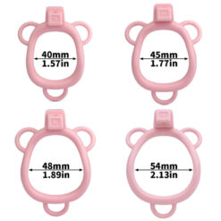 Realistic Vagina Shaped Sissy Chastity Cup Ring Size