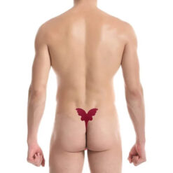 Self-adhesive Reusable Camel Toe C String Red Black