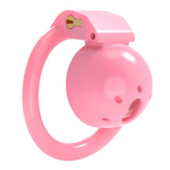 Small Nub Chastity Cuck Cage Pink Side