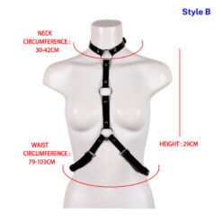 Leather Bondage Chest Harness Style B