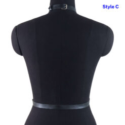 Leather Bondage Chest Harness Style C 2