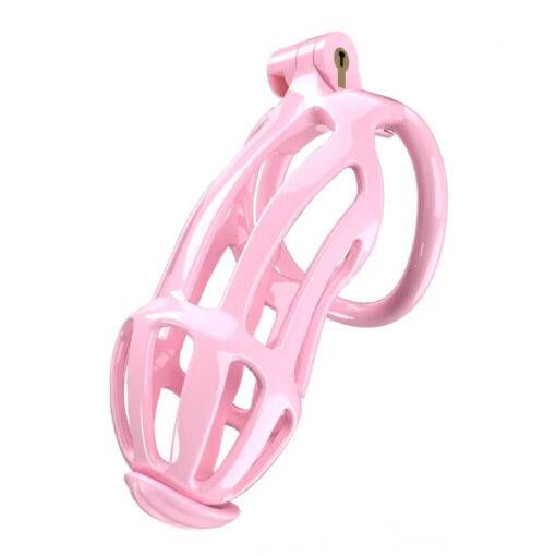 Sissy Princess Resin Chastity Cage Pink With Tube
