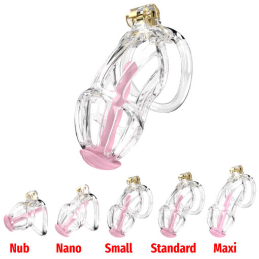 Sissy Princess Resin Chastity Cage Transparent Group