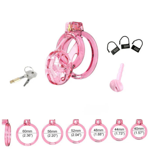 6-Ring Silicone Cobra Chastity Cage For Beginners Ring Size