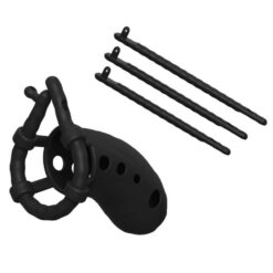 Discreet Penis Sleeve Silicone Chastity Cage Ring Straps