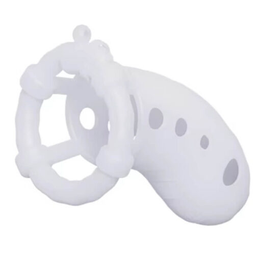 Discreet Penis Sleeve Silicone Chastity Cage Transparent