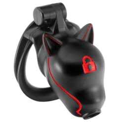 Submissive Puppy Chastity Cage Black Lock