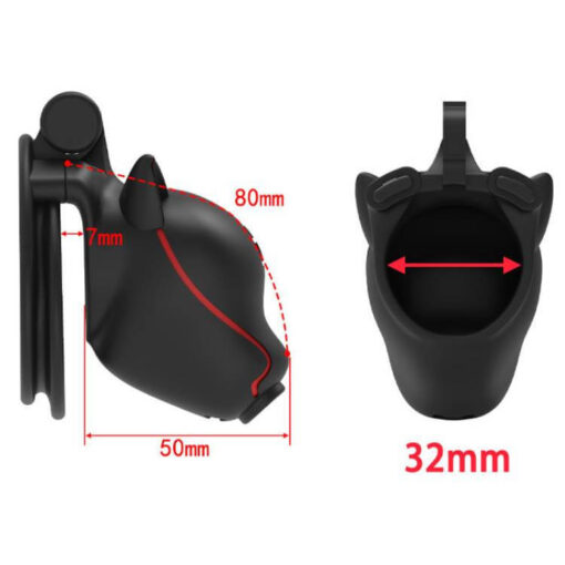 Submissive Puppy Chastity Cage Size