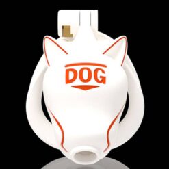 Submissive Puppy Chastity Cage White Dog 2
