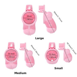 Forced Feminized Boobs Chastity Cage Pink Cage Size