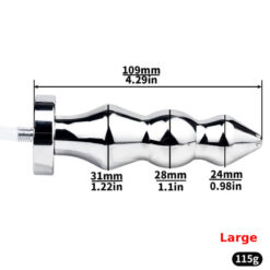Inverted Chastity Cage With Urine Enema Anal Plug Big Plug Size