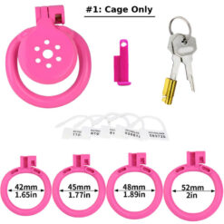 Lightweight Resin Flat Chastity Cage Accessories 1