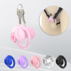 Sissy Clitty Chastity Cage With Inverted Plug Colour Group