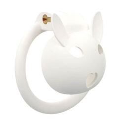 Bun Bun Chastity Cage White Side 1