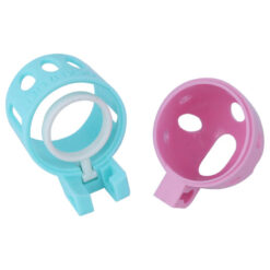 Glans-Only Bubble Chastity Cage Pink Blue Side